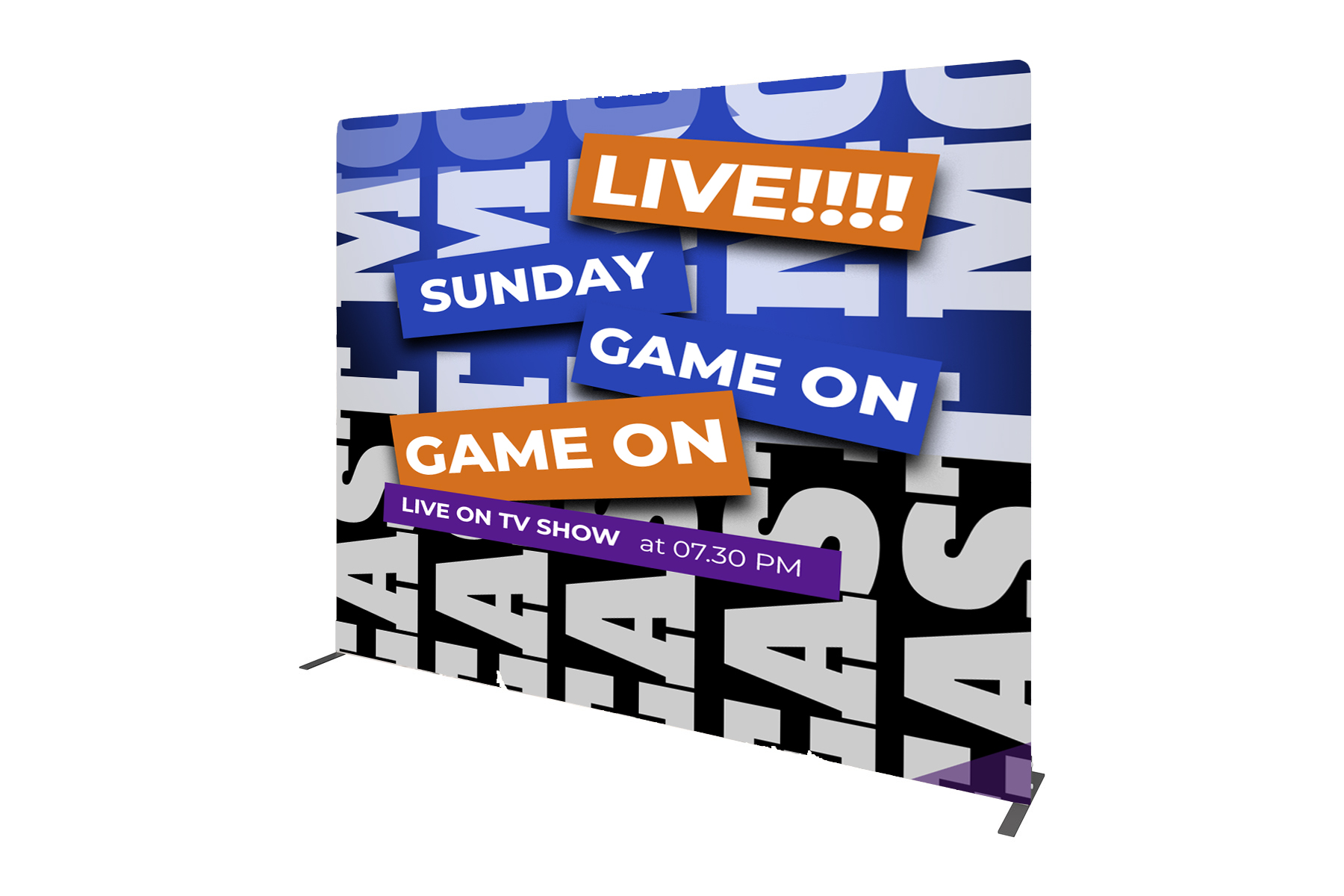 120" x 90" Double Sided Tension Fabric Stand