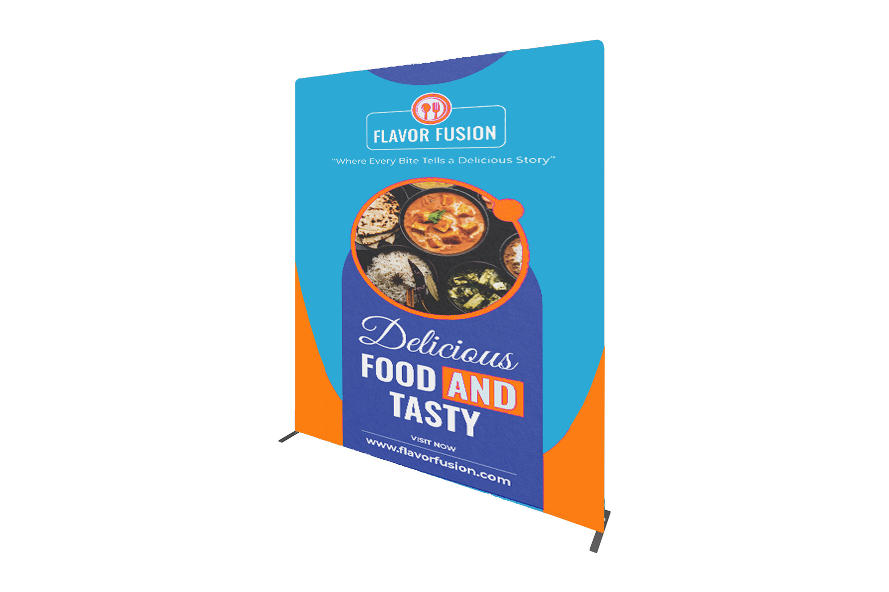 96" x 90" Double Sided Tension Fabric Stand